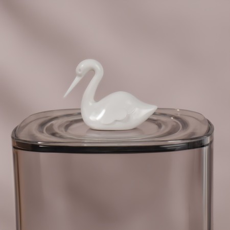 Organizer for storage "Pelican", with a lid, 9 × 9 × 13.5 cm, the color is transparent-6