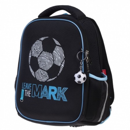 Frame backpack 35 x 27 x 15 cm, Hatber ergonomic mini "Football" Blue NRK_86053-2