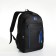 Youth backpack on a zipper, 4 pockets, black/blue color