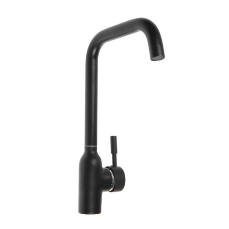 Kitchen mixer Zein ZF-012, with high pounds, cartridge ceramics 40 mm, brass, black-3