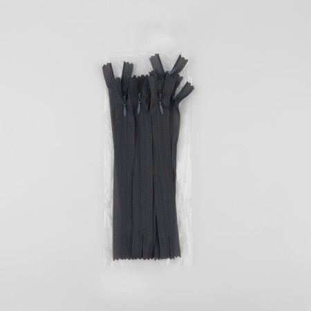 Lightning secret, No. 3, non-proceeding, locking machine, 18 cm, dark gray color-2