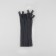 Lightning secret, No. 3, non-proceeding, locking machine, 18 cm, dark gray color