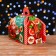 Gift Folding Box "Emerald Vintage" 19.5 x 13 x 14 cm