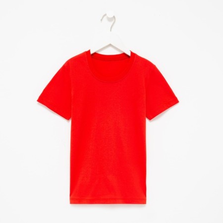 T -shirt children's, red color, height 134 cm-4