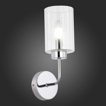 Wall lamp EVOLUCE. Sle1127-101-01. Tilda. 1x40 watts, E14, 10x30 cm, chromium color-3