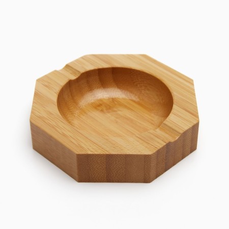 Bamboo ashtray, 10 x 10 x 2 cm-1