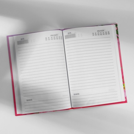Set Diary A5, 80 liters. and pen "Tulips on March 8"-4