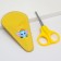 Children's, safe, manicure scissors "Elephant", yellow color