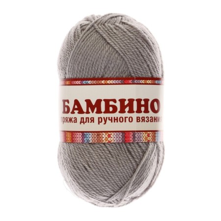 Bambino yarn 35% Merinos wool, 65% acrylic 150m/50g (168 St. Gray)-4