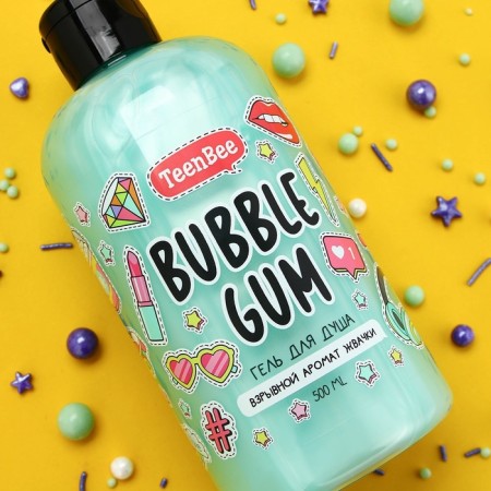 Women's shower gel, 500 ml, chewing gum, teenbee-10