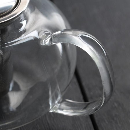 Glass teapot with a metal sieve "Caliopa", 1 liter-4