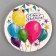 Disposable paper plate "Balls" (18 cm)