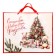 Laminated horizontal packet "Christmas tree with gifts", XL 49 × 40 × 19 cm