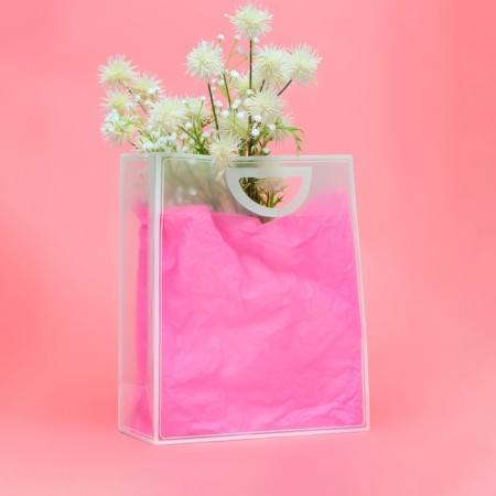 PP package with a cut pen, 36 x 30 x 13 cm, white