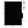 A4 180MKM corner folder, calligrata deluxe, black, opaque, with embossing