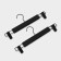 Pan for trousers and skirts with clamps, plastic Soft-Touch, 32.5x13 cm, 2 pcs