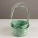 A set of baskets of 3 pcs, d21x10xh36cm, green, bamboo
