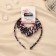 Hair set "Emilia" (elastic band, rim 1.5 cm) leaflets