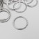 Basis for the armor ring metal silver 2x2 cm
