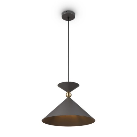 Suspended lamp Freya Fr5392PL-01GR1 Moth, 350x350x1760 mm, E27, 1x60W, color gray-1