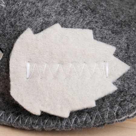 Slips for the bath "Leaflet" Gray, felt-2