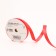 Plastic tape "Bright matte", 1.2cm x 45m, red