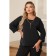 Female blouse, size 48, black color