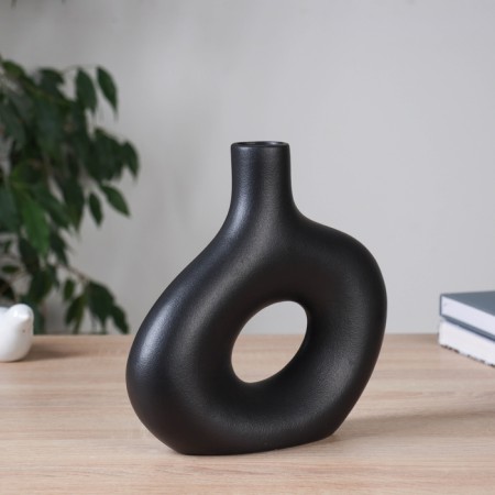 VAZ Coramics Table "Otto" oval, D-4cm, 23x22 cm, black-1