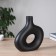 VAZ Coramics Table "Otto" oval, D-4cm, 23x22 cm, black