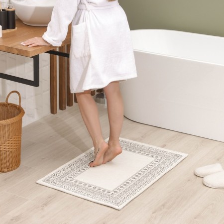 Savanna bathroom mat, 60 × 90 cm, white-brown color-5