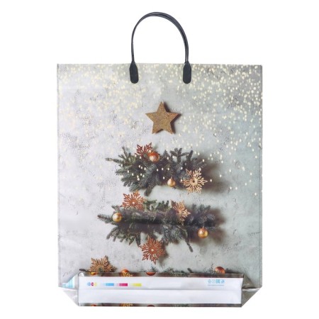 The package "New Year's panel", polyethylene with a plastic pen, 37.5x4.5 cm, 90 μm-1