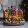 LED figure "New Year's Square" 40 × 21 × 22 cm, polystone, AAX3 batteries (not in the kit), USB, glow of multi