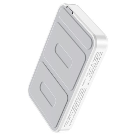 External battery Hoco Q10A, 10,000 mAh, Type-C, 2 A, wireless charging, white-2