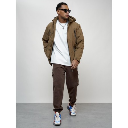 Male spring jacket, size 54, brown color-13