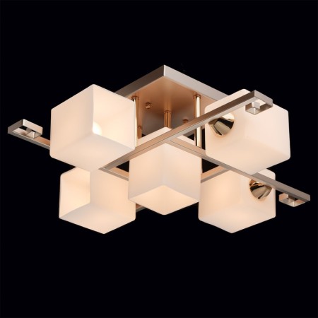 Tetro ceiling chandelier, 5x60W E14, metal 65x65x20 cm-5