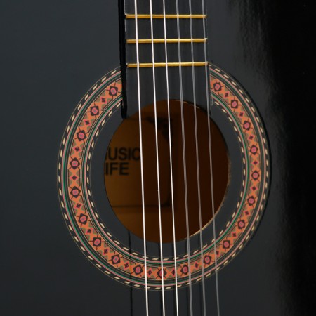 Classic guitar Music Life GQD-H38Y, Black, 97 cm-2
