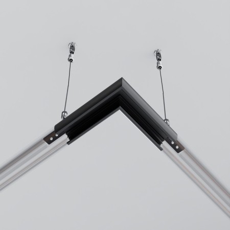 Corner Connector for the round low -profile busbar Exile, black-4