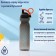 Plastic water bottle, 680 ml, color mix