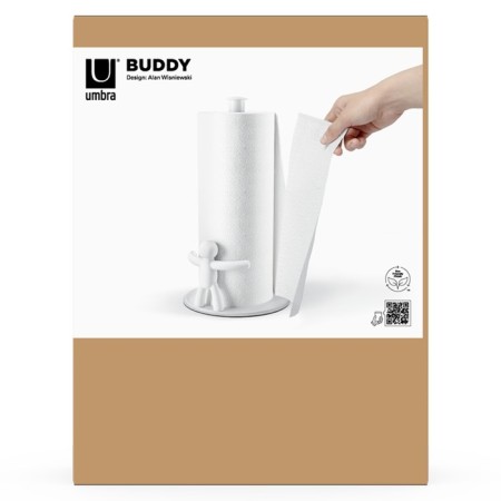 Umbra Buddy paper towels holder, white color-1