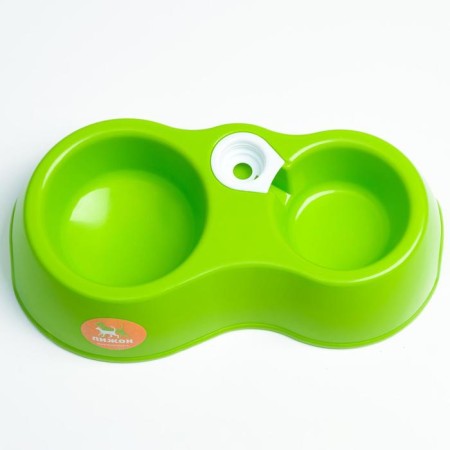 Double round bowl, 27 x 16 x 6.5 cm, green-6