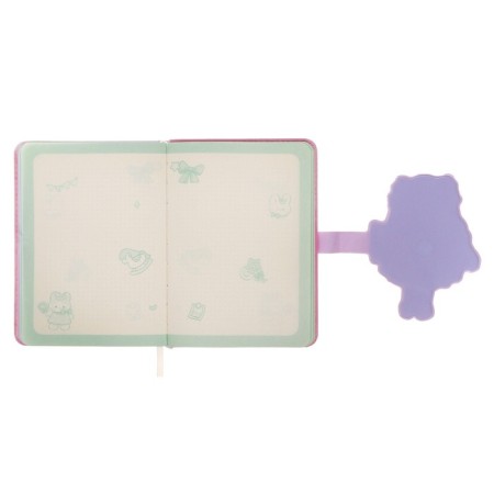 Gift notebook, A6+, 132 sheets, color block, with a curly knife, PVC cover, "anime", mix-11
