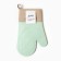 Mittens of Dolyana, centered green, 18x33 cm, 100% p/e, silicone