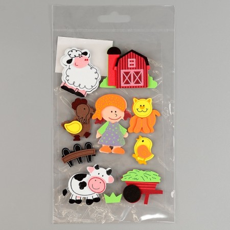 A set of stickers from EVA "Farm", 10 pcs.-3
