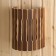 The lampshade is wooden, semicircular "Dobrynya" No. 2 29.5x23x16 cm