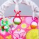 Swear-rocking chair for newborns "Flowers", game arc, removable toys mix