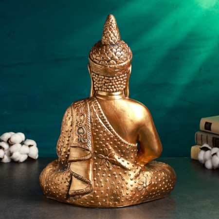 Figure "Buddha Meditation" Bronze, 35x17x45cm-3