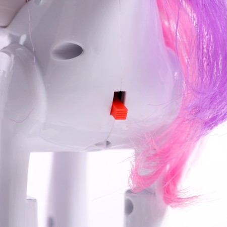 Musical toy "Unicorn", with light and sound, waves wings, white color-5