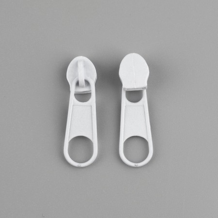 Galanterery Castle for Lightning "Spiral", No. 3, without a stopper, 10 pcs, white color-1