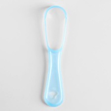Scraper for cleaning the tongue, blue