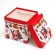 New Year. Box a gift New Year's folding "Santa Claus and Christmas tree" 15x15x15 cm.